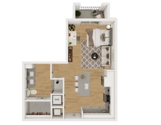 M1 Floor Plan at Lenox Burnet, Austin, 78757