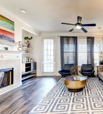 The Landing at Round Rock Model Living Room