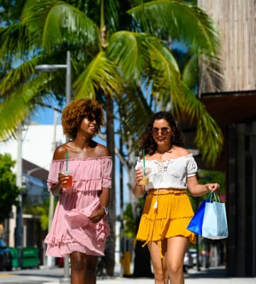 Two Women Walking and Shopping at The Winston by Windsor, Pembroke Pines, FL 33025
