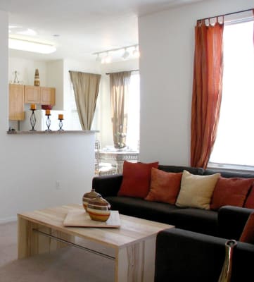 Apartment living room-Matthew Henson Apartments, Phoenix, AZ