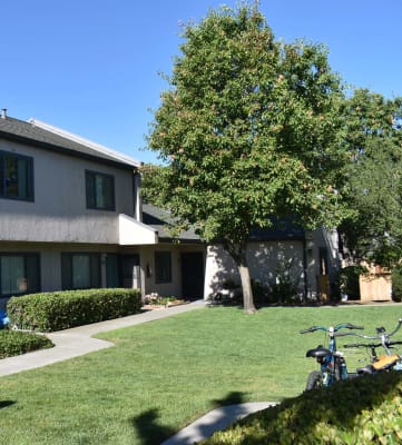 Twin Pines Mutual Housing Community courtyard and units