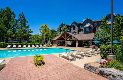 the resort style swimming pool at our apartments