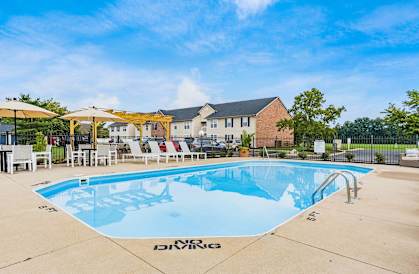 the swimming pool at our apartments