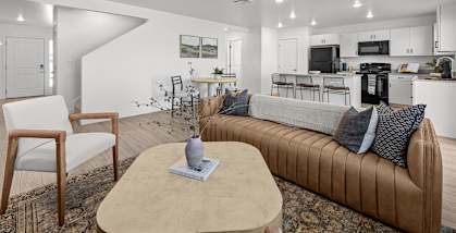 Desert Village Townhomes in Santa Clara, Utah Model Living Room