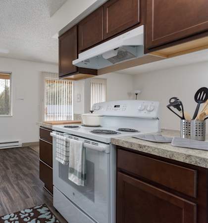 the preserve at ballantyne commons apartment kitchen and living room
