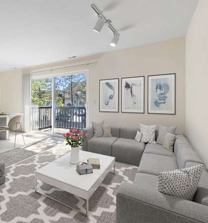 Living Room Interior at Adams Creek, Auburn Hills, MI