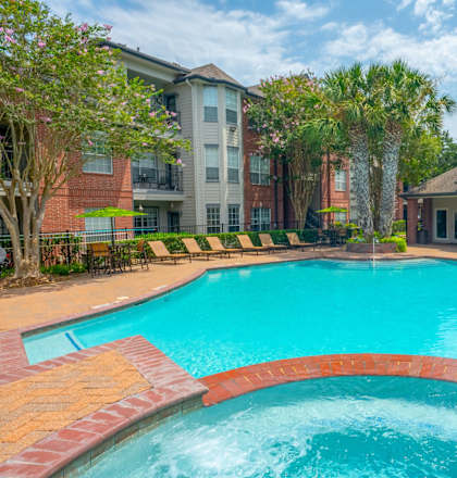our apartments offer a swimming pool at The Aster Sugar Land, Texas