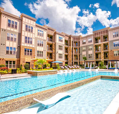 Artesia Big Creek Pool with Lounge Chairs at Artesia Big Creek, Alpharetta, GA, 30005