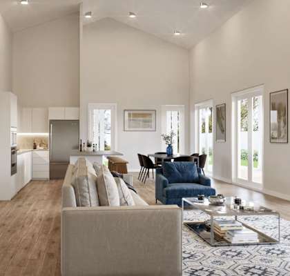 Lving room and kitchen at Bay Pointe at Summerville, Summerville, SC
