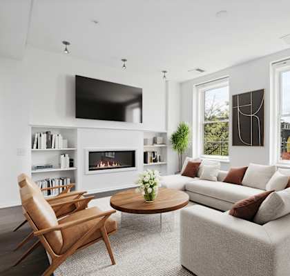 Alton District Luxury Apartments in Washington, DC Model Living Room