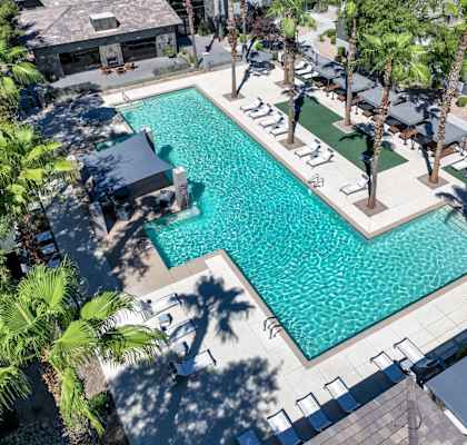 swimming pool at Avora apartments