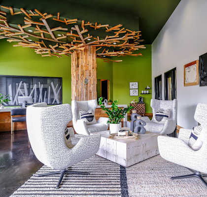 social area at Elan Redmond apartments