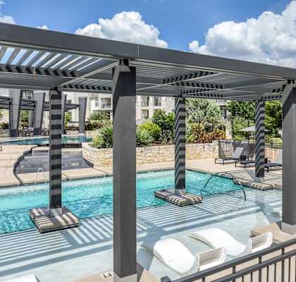 swimming pool at The Allure apartments