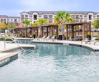 View of Pool and Cabanas at Berkshire Preserve