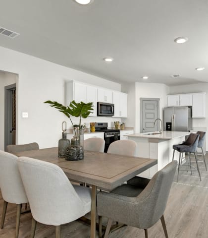 Millbrook Commons Model Dining Area and Kitchen