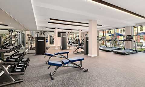 Apartments with a Fitness Center at The Huntington Luxury Apartments in Duarte CA