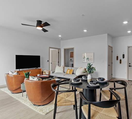 Bo Apartments Model Living Room
