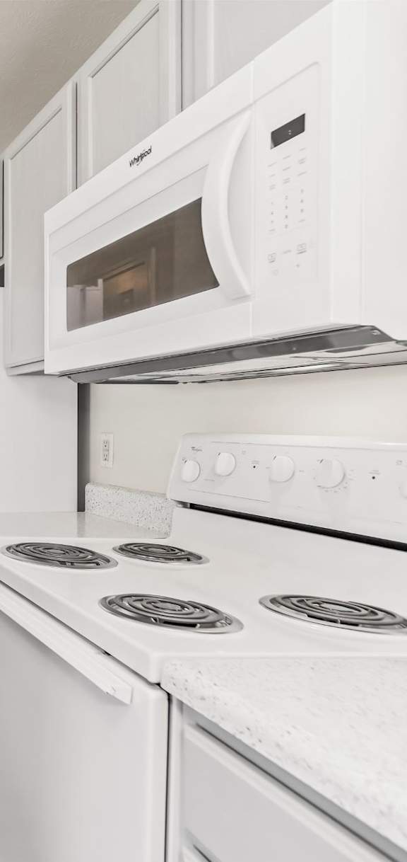 Kitchen with White Appliances