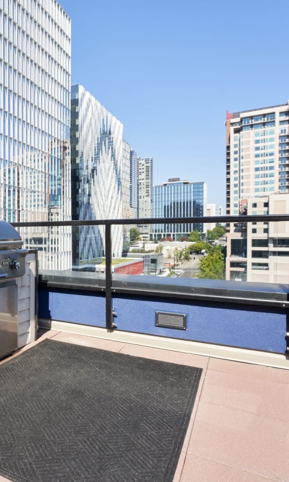Main Street Flats Rooftop Patio with BBQ