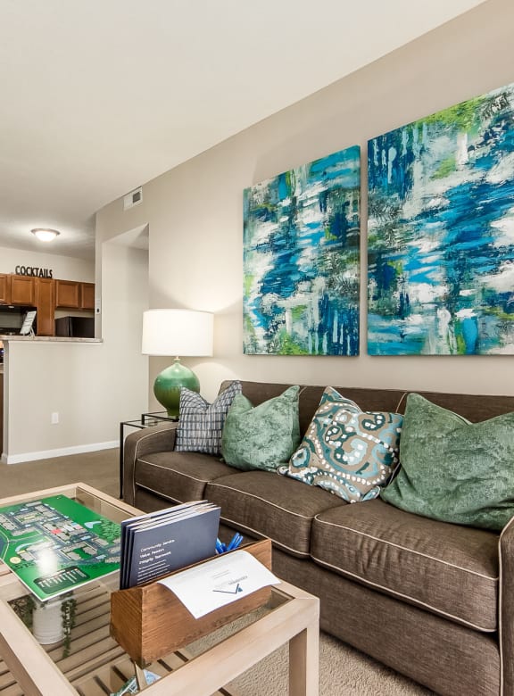 Living room at The Greyson, Ohio, 43026