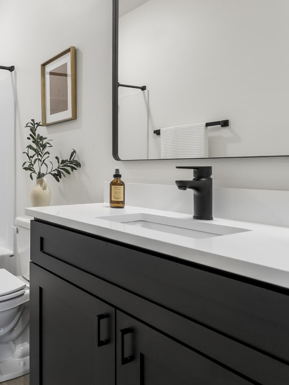 a bathroom with a shower and a sink and a toilet