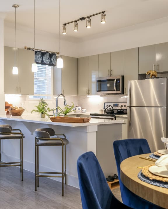 Spacious Kitchen at Reveal on the Lake in Rowlett Texas 