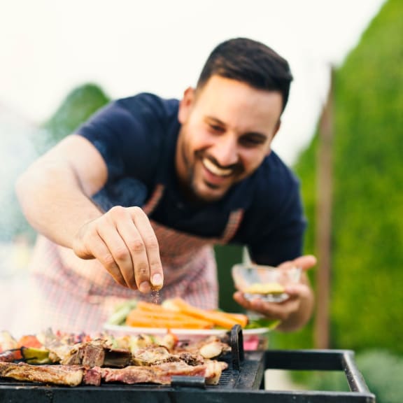 Guy Grilling