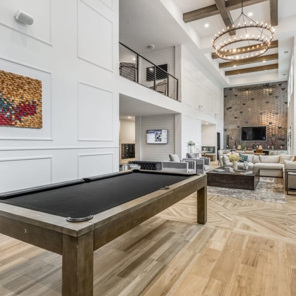 Game room with pool table at Meeder Flats Apartment Homes, Pennsylvania, 16066