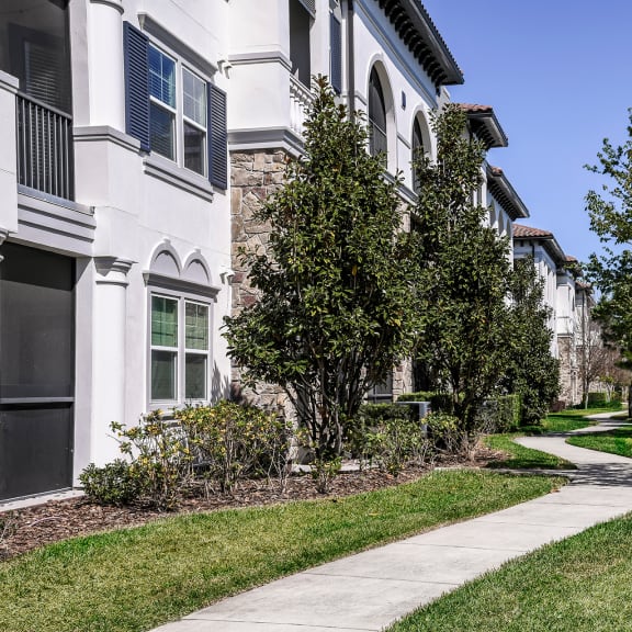 take a stroll down the sidewalk at villas at houston levee west apartments in cord
