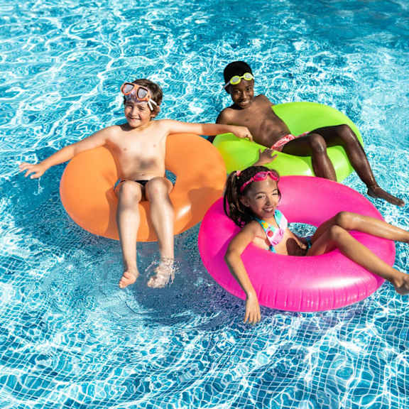 Kids swimming in a pool at Park Place Apartments, Louisville, KY, 40214