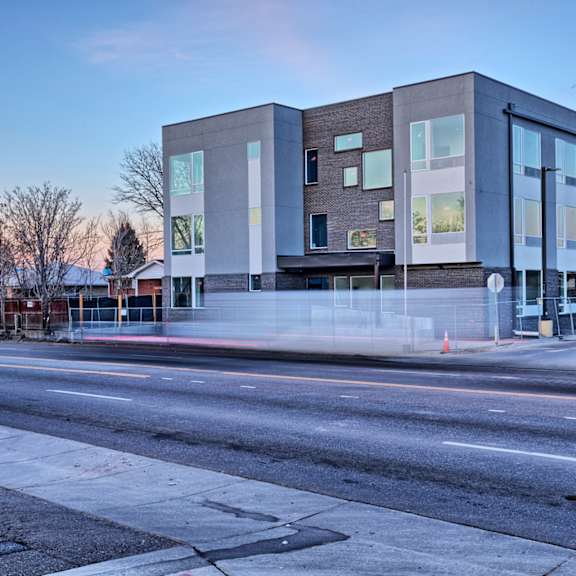 Exterior View of Building at Sloan's Place Apartments, Colorado, 80214