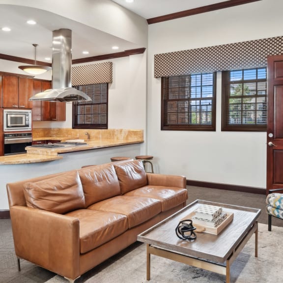 social lounge with resident kitchen at Red Hawk Ranch apartments