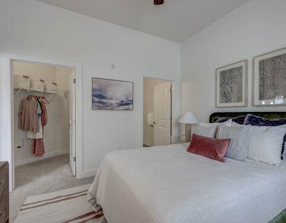 Bedroom With Closet  at The Lincoln Apartments, Raleigh, NC