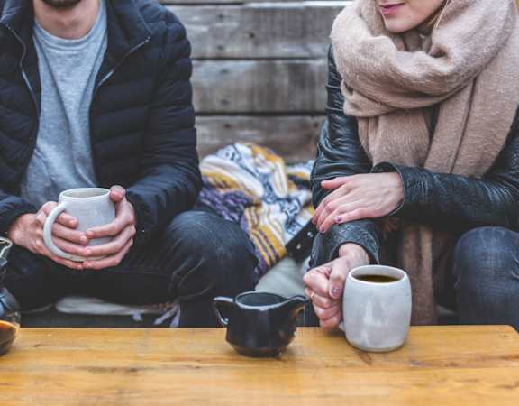 Friends Having Coffee Together