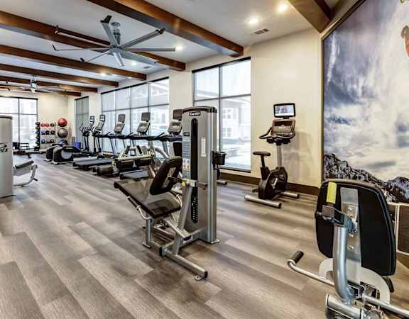 Gym  at Icon Apartment Homes at Ferguson Farm, Bozeman, Montana