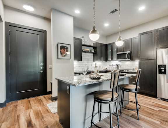The Hudson Apartments in Dallas, Texas Model Kitchen