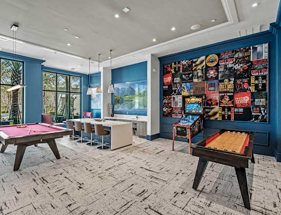 Game Room at Altis Grand Suncoast Apartments in Land o' Lakes, FL 34638