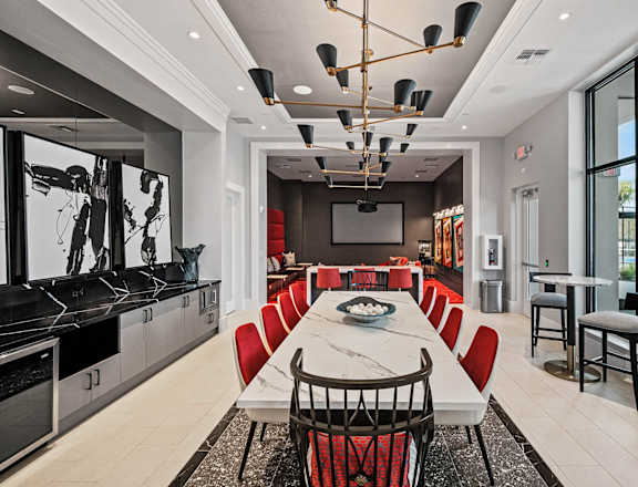 Theater Room at Altis Grand Suncoast Apartments in Land o' Lakes, FL 34638