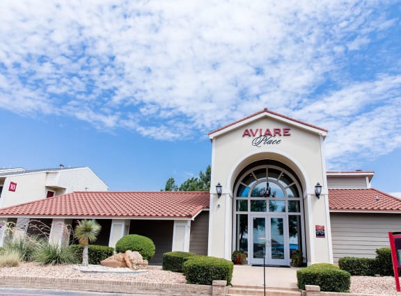 Entrance at Aviare Place in Midland, TX