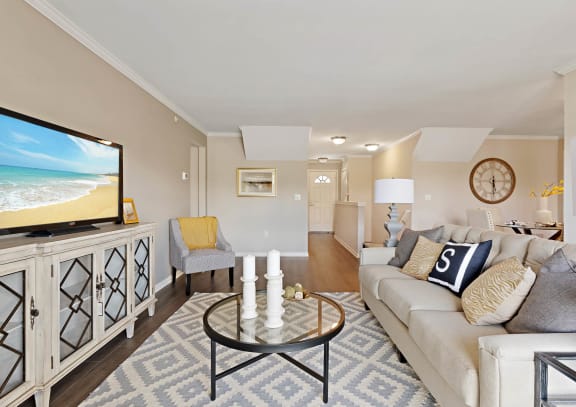 Modern living room at Park West, MI 48187