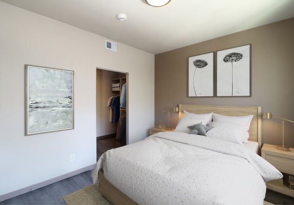 Bedroom at Cresta North Valley Apartments in Albuquerque, NM