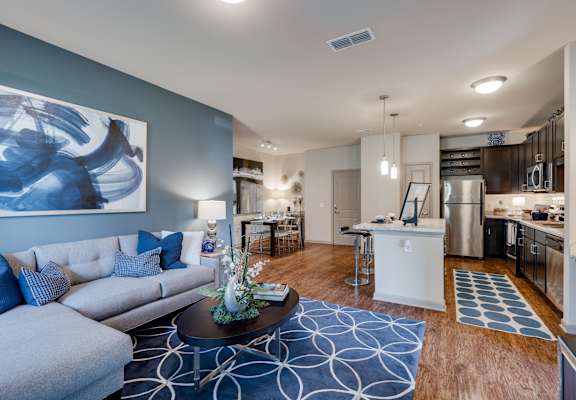 Open-Concept Kitchen, Living & Dining