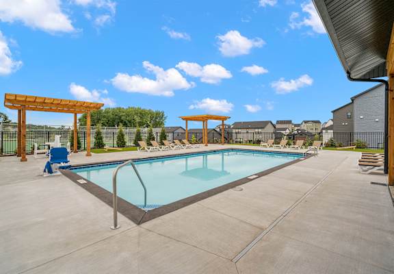 take a dip in our resort style pool