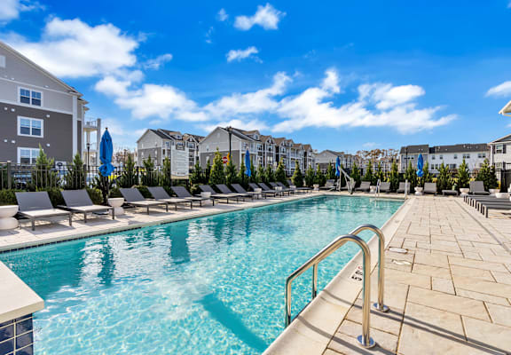 Resort Style Pool at Glen Oaks Apartments in NJ 07719