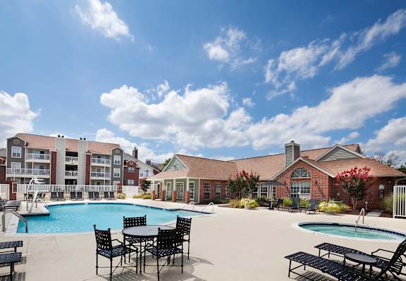 our apartments offer a swimming pool  at The Crest on Hampton Hollow, Silver Spring, Maryland