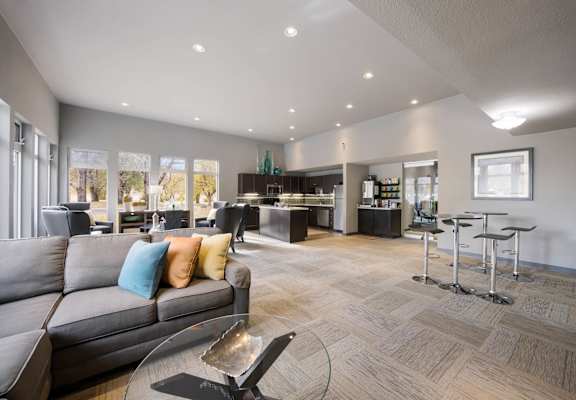 Spacious Clubhouse at Woodland Hills Apartments, Colorado Springs, CO