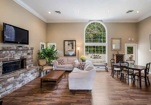 Clubhouse Fireplace Lounge at Park Place Apartments, Louisville
