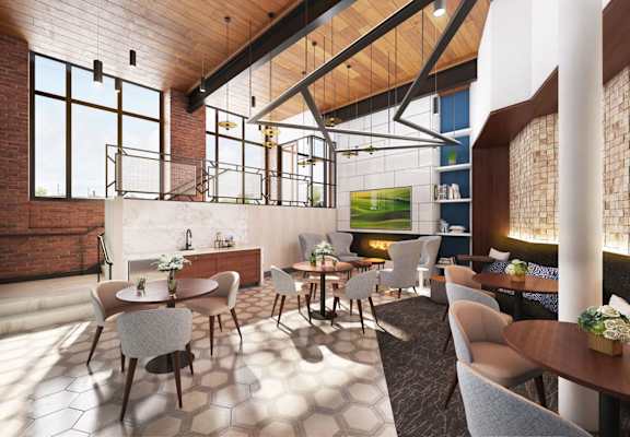 Meeting Area at Riverwalk Apartments, Lawrence, MA