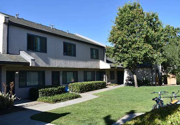 Twin Pines Mutual Housing Community courtyard and units