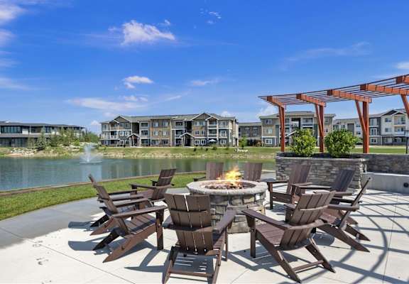 The Lakes at Eagle Firepit with Chairs